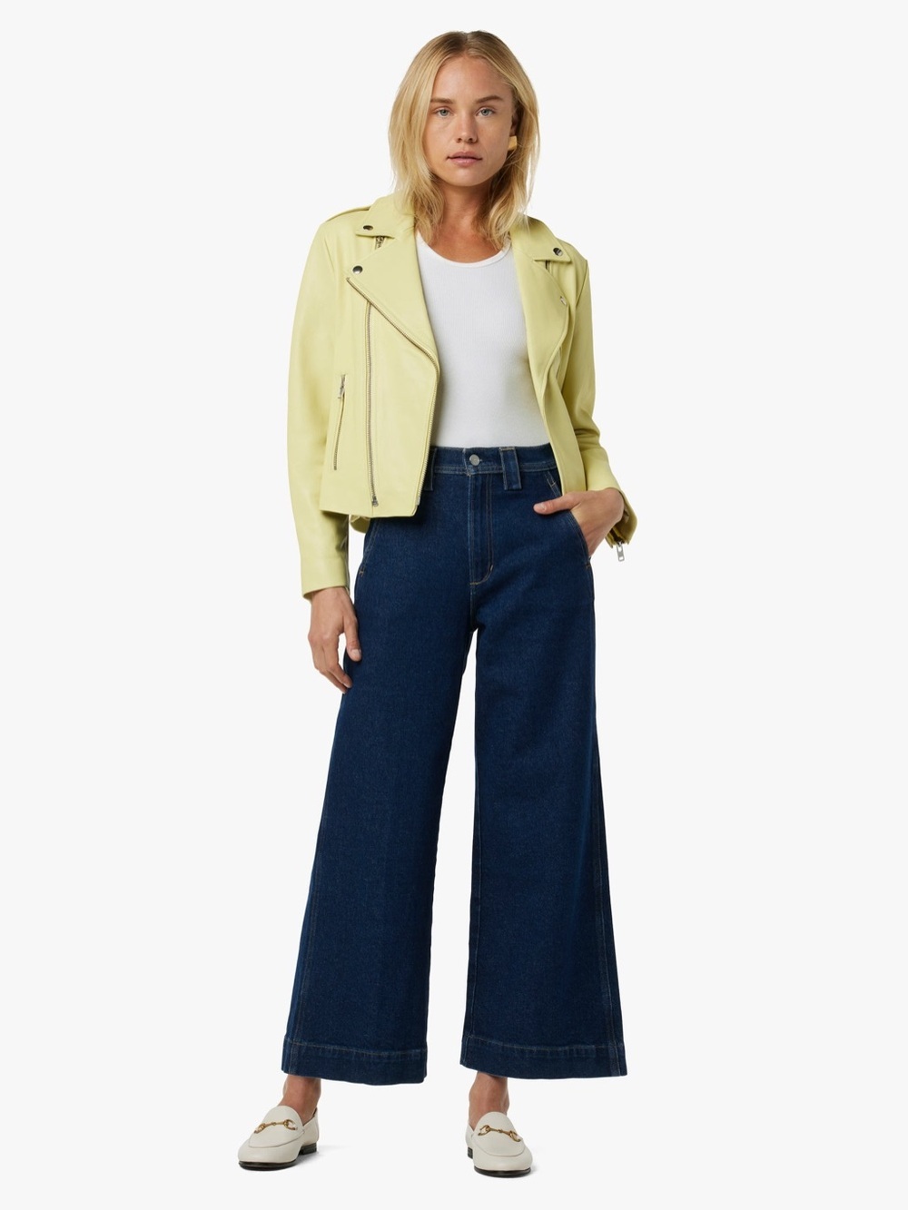 NWT Joe’s Avery Wide Leg High Rise Ankle Jeans Women’s Size 32 Blue Levitate - Picture 15 of 15